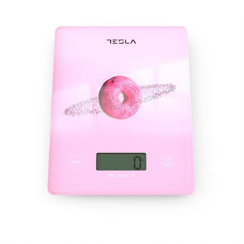 Kitchen scale Tesla KS101P, up to 5 kg, pink