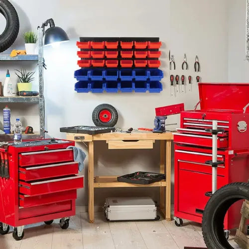 PVC wall drawer - 30-piece organizer