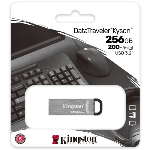USB ključ 256GB USB 3.2 Kingston DataTraveler Kyson Silver