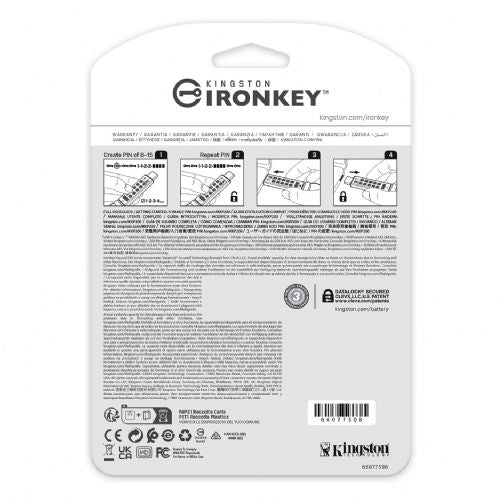 USB-ključ 512GB Kingston IronKey Keypad 200C AES-256 USB-C maloprodaja