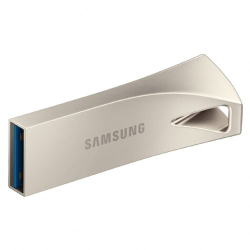 USB 512GB Samsung BAR Plus srebrn, USB 3.1, 400 MB/s, kovinsko ohišje, vodoodporen