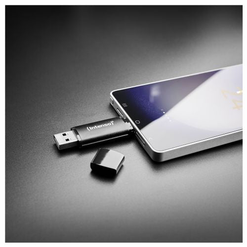 USB ključek Intenso Flex Line 256 GB (črn, USB-C in USB-A) 9821321324