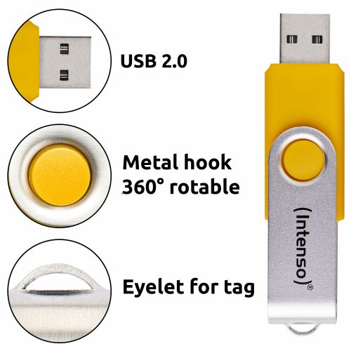 USB ključek STICK Intenso Office Line 256 GB, 3.2, večpakiranje x 5, polnilo