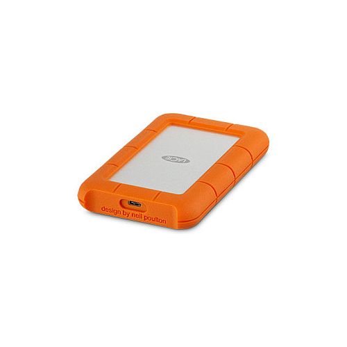 USB-ključek LACIE RUGGED 1TB USB-C USB 3.0 - odporen na padce in dež za uporabo na vseh terenih, oranžen