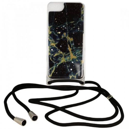 Storm silicone case with lanyard for iPhone 12 / 12 Pro - black