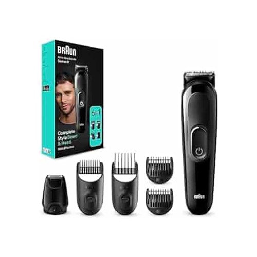 Strižnik Braun All-In-One-Styling-Set 3 (MGK3410), Serija 3, suho britje, nastavkov, črn