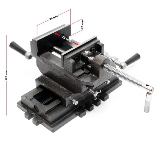 Machine cross vice 2-axis 75mm