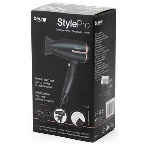 Sušilec za lase Beurer HC 25, črna/rožnato zlata