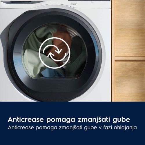 Sušilni stroj Electrolux EW6D28WE, toplotna črpalka, 8 kg, GentleCare 600, EasyClean filter