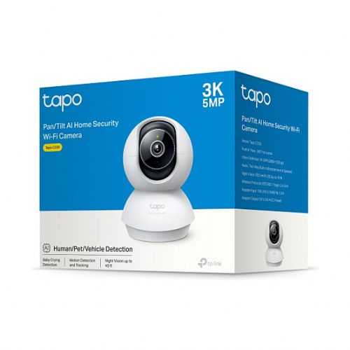 Varnostna kamera TP-Link C230 V1 notranja, brezžična, zasnova žarnice, nočni vid, 5 MP