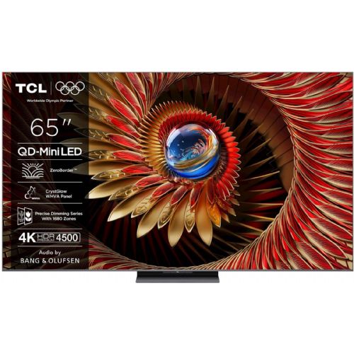 Televizor TCL 65C81K 165 cm (65''), 3840 x 2160 (4K UHD), Mini QLED, 144 Hz, Google TV, 144Hz, Ozvočeno z Bang & Olufsen 65C81K
