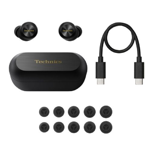 Brezžične slušalke Technics ANC EAH-AZ100E-K, USB-C, Bluetooth