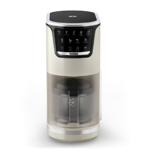 Aparat za pripravo sladoleda Tefal Dolci IG602AE0, 1,4 l, 600 W, 10 programov v 1, bež in črne barve