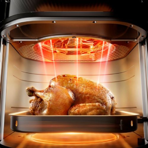 Cvrtnik na vroč zrak Tefal Easy Fry Infrared EY8328E0, 7 l, 2180 W, infrardeča tehnologija, črne barve
