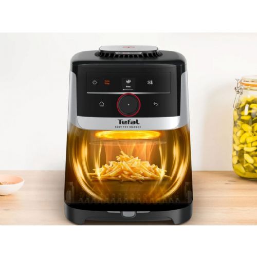 Cvrtnik na vroč zrak Tefal EasyFry Silence EY572DE1, 5 l, 1500 W, 40–220 °C, zaslon na dotik