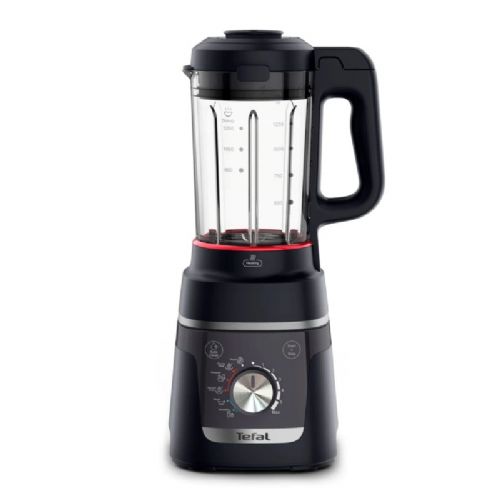 Tefal Blendforce Cook BL5768F0 blender with heater, 1000 W, 1.5 l, 5 programs, glass jug, black