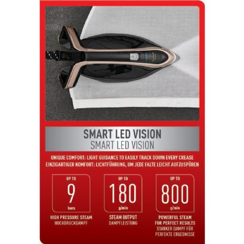 Parna postaja Tefal Pro Express Vision GV9823E1, 9 bar, 800 g/min udar pare, LED osvetlitev