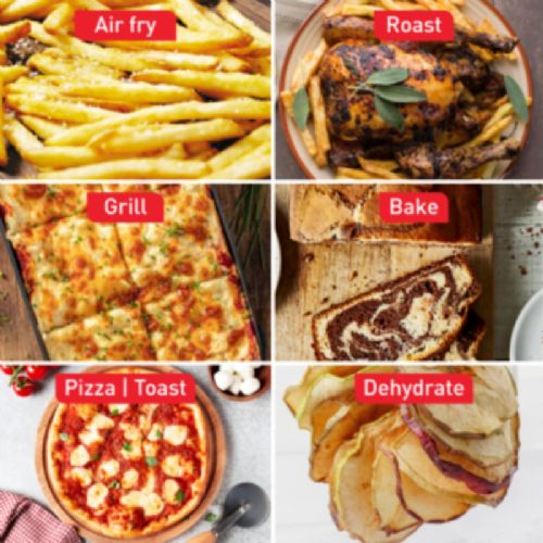 Mini pečica Tefal Easy Fry Air Fryer Oven FW606810, 20 l, 10 programov, funkcija vročega zraka