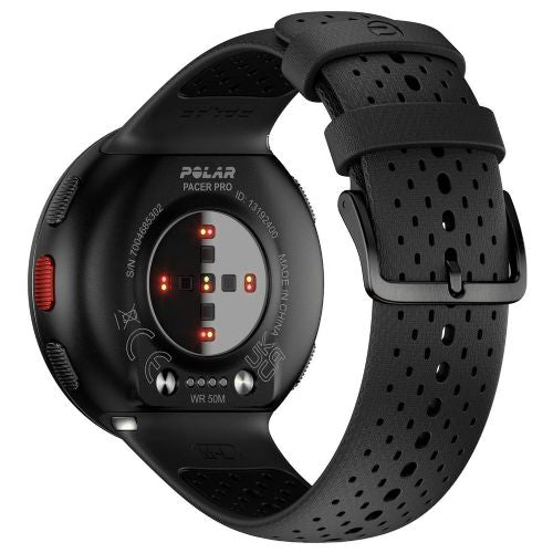 Tekaška ura Polar Pacer PRO M/L, GPS, 45 mm, 5ATM, črna/siva