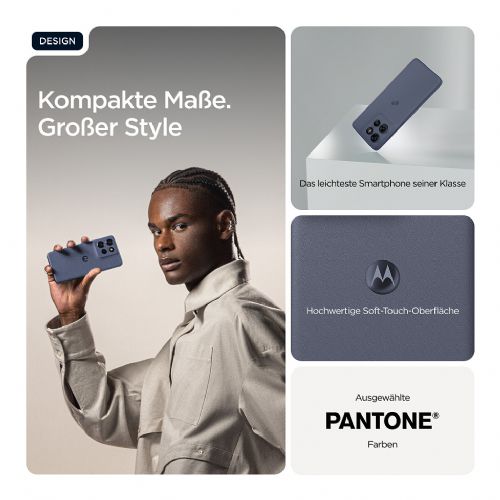 Pametni telefon Motorola Edge 60 Neo 12GB/256GB, siva, 6,36" P-OLED 120Hz, 50MP kamera, 5000mAh, IP68
