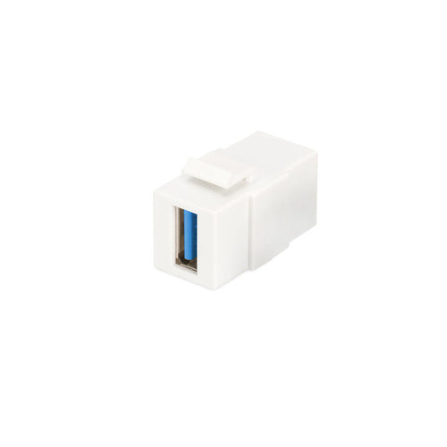 Digitus Keystone module USB 3.2 Gen 1 telephone adapter, USB-A female to USB-A female, 5 Gbit/s, black