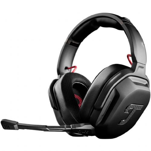 Slušalke Teufel CAGE PRO brezžične Bluetooth igralne z naglavnim ovratnikom, nočno črne barve