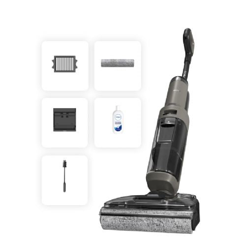 Mokro-suhi sesalnik Tineco Floor One i6 Stretch Plus, 20 kPa, 4000 mAh, samodejno sušenje 85 °C, temno sive barve