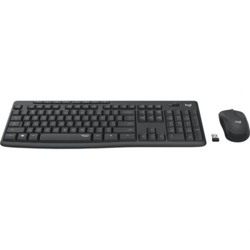 Logitech MK295 Silent Wireless Combo Keyboard and Mouse, Graphite Color, SLO