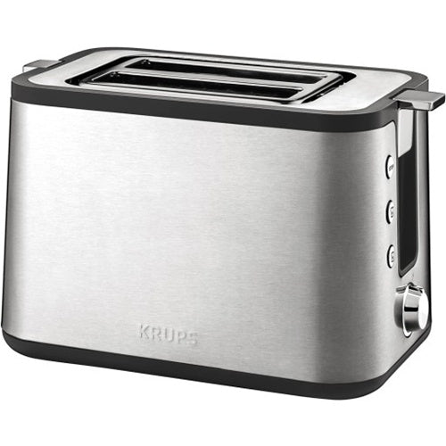 Toaster Krups KH442D, 700 W, za 2 rezini toasta, srebrna/črna