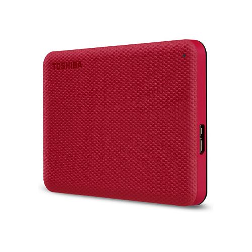 Zunanji HDD disk Toshiba Canvio Advance 4 TB rdeč, 2,5", USB 3.2 Gen 1, varnostno kopiranje