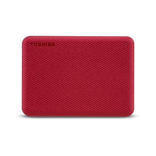 Zunanji HDD disk Toshiba Canvio Advance 4 TB rdeč, 2,5", USB 3.2 Gen 1, varnostno kopiranje