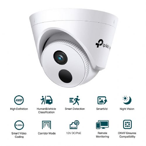 IP kamera TP-Link Omada IPCam VIGI C440I (4mm) 4MP polnobarvna kupola