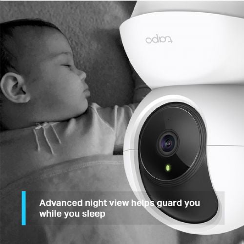 TP-Link Tapo C200 surveillance camera, day/night, pan/tilt, FHD, Wi-Fi, white