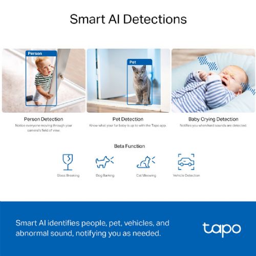 Varnostna kamera TP-LINK Tapo C230 5MP 3K nagib/vrtenje Wi-Fi notranja nadzorna kamera