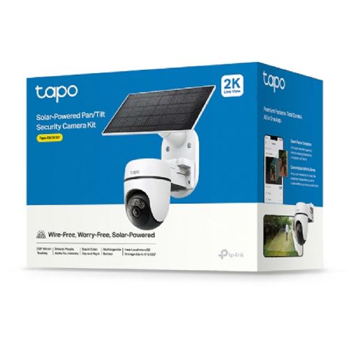 Nadzorna kamera TP-LINK Tapo C610 KIT WiFi 2K 3MP zunanja brezžična baterijska solarni panel bela