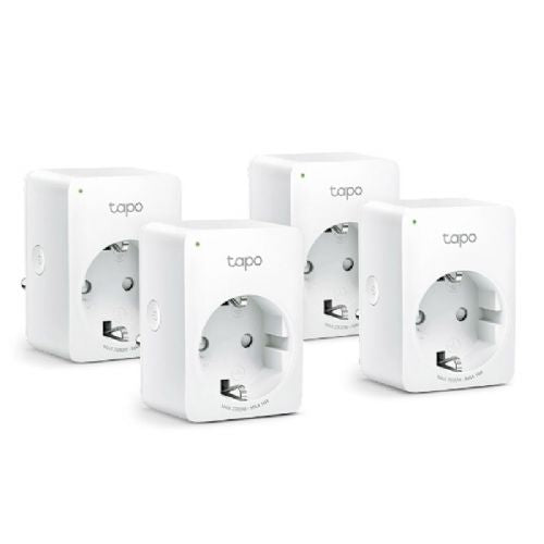 Pametna vtičnica TP-Link Tapo P100 Mini Smart Wi-Fi, 4 kosi, bela