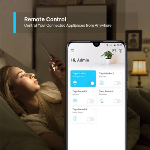 Pametna vtičnica TP-Link Tapo P100 Mini Smart, Wi-Fi, bela