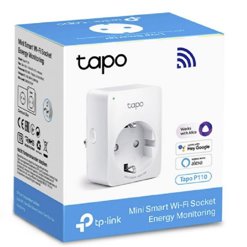 Pametna vtičnica TP-Link Tapo P110 Mini Smart Wi-Fi, bela