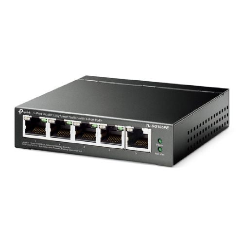 TP-LINK TL-SG105PE 5-port gigabit (4x PoE+) RJ45 Easy Smart network switch