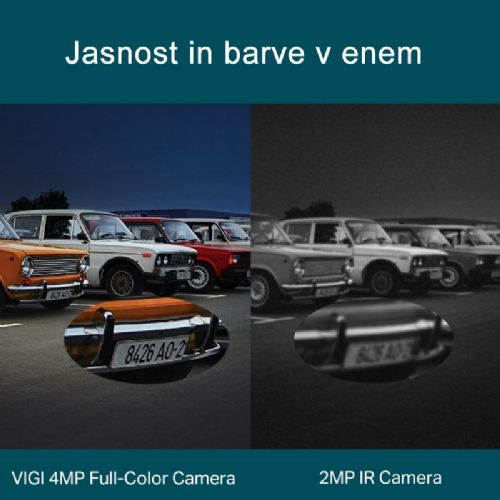 TP-LINK VIGI C540V 4MP SHD PAN TILT Full-color bela zunanja nadzorna kamera