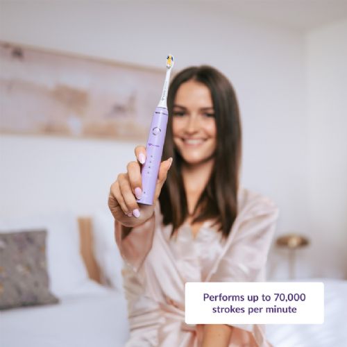 Električna zobna ščetka TrueLife SonicBrush Compact Lavender, 70.000 gibov/min, 4 načini, 30 dni baterije