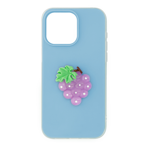 Onasi Tutti Frutti 2in1 phone case for Samsung Galaxy A36 blue, double-layer protection, frosted effect, improved grip, 3D fruit motif