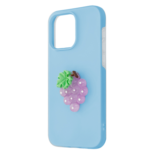 Onasi Tutti Frutti 2in1 phone case for Samsung Galaxy A36 blue, double-layer protection, frosted effect, improved grip, 3D fruit motif