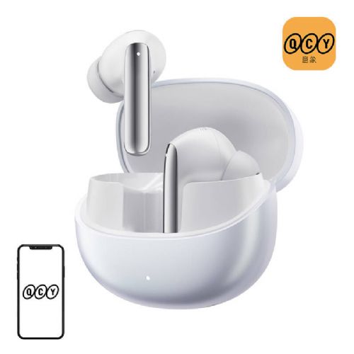 Slušalke TWS QCY MeloBuds Pro HT08, ANC (bele)