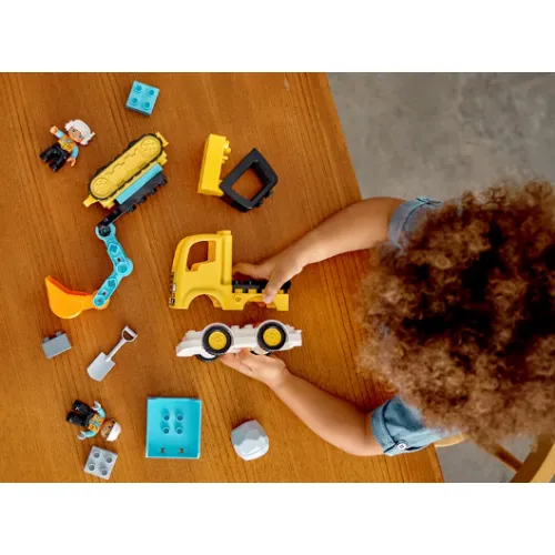 Kocke Lego Duplo®: Tovornjak in bager na gosenicah (10931)