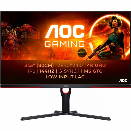 Monitor AOC U32G3X 80,1 cm (31,5), 3840x2160 (4K UHD), IPS, 400 cd/m2, 1ms, 144Hz 9821235654