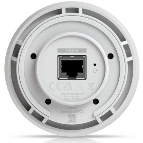 Varnostna kamera Ubiquiti UniFi G6 Bullet • Zunanja • 4K • Infrardeča • IP66 • PoE • bela • UVC-G6-Bullet-W
