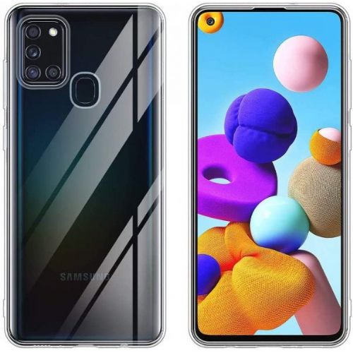Ultra thin silicone case for Samsung Galaxy A21s A217 - transparent