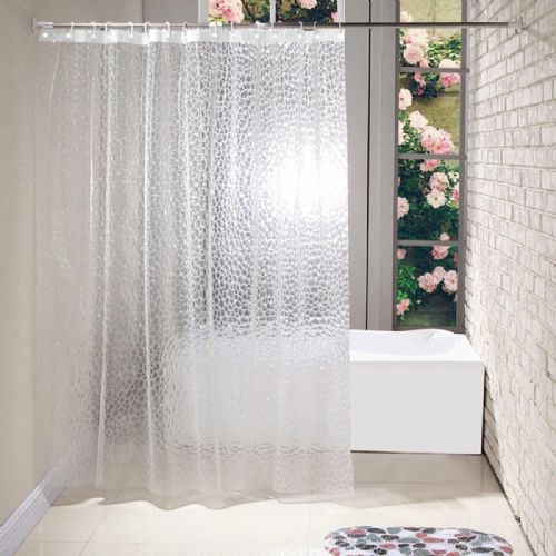 Universal 3D PEVA shower curtain for bathtubs and showers 180x200cm