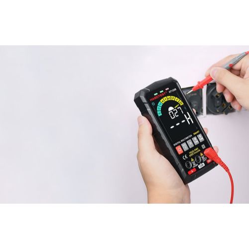 Universal color LCD digital multimeter HT126B + LED flashlight
